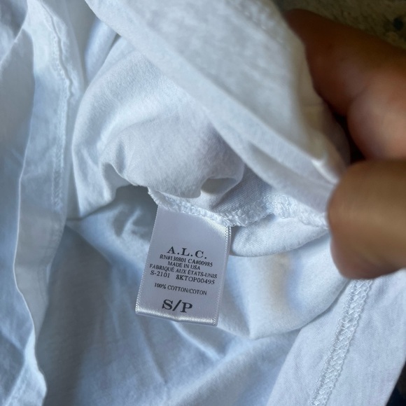 A.L.C Cassandra white puff sleeve top small - Picture 4 of 4